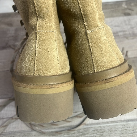 All Saints Wanda Genuine Shearling Lug Sole Combat Boot - Picture 7 of 10